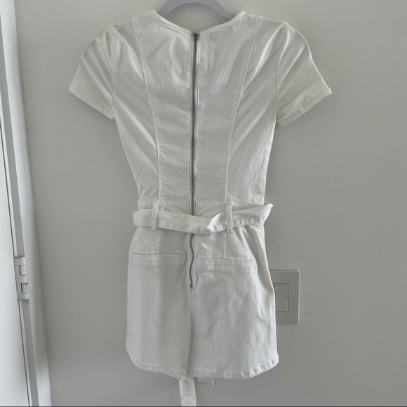 Bebe white denim romper - Picture 3 of 4